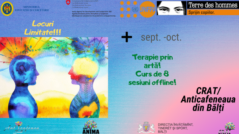 NEW # curs de artterapie pentru tineri La Anticafenea