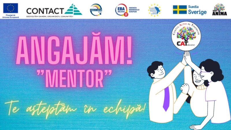 Termeni de referință: selectarea a 4 persoane pentru poziția de EXPERT coaching pe domeniile marketing și digitalizare, legislație, resurse umane, managementul financiar pentru inițiativa ”YOUthCATalizator – contul activ al tinerilor antreprenori”