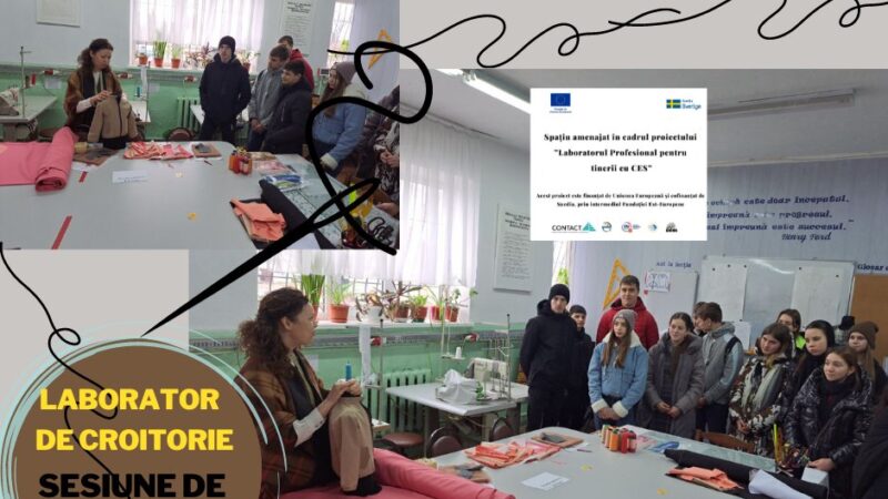 Laborator (de croitorie) profesional pentru tinerii cu CES