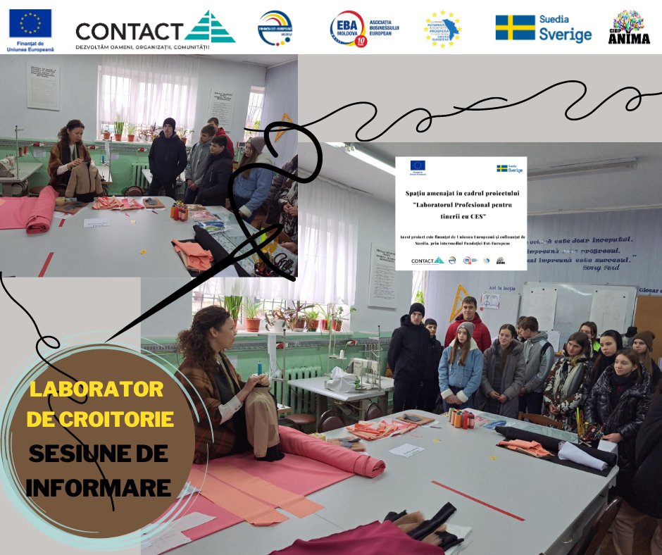 (Română) Laborator (de croitorie) profesional pentru tinerii cu CES