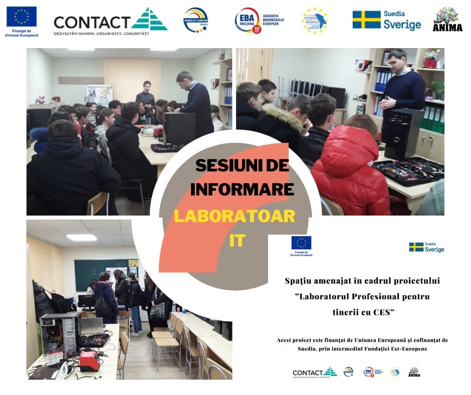 LABORATOR (IT ȘI TÎMPLĂRIE) PROFESIONAL PENTRU TINERII CU CES