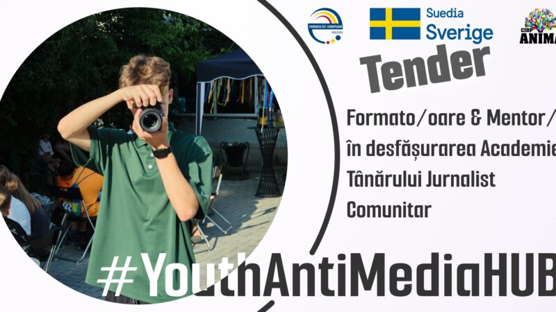 (Română) Termeni de referință Concurs de selectare a unei perechi de Formatori-Mentori pentru Academia Tânărului Jurnalist Comunitar