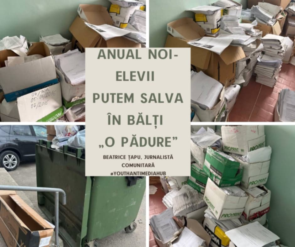 (Română) Reciclarea hârtiei în școli: Pași Verzi spre un Viitor Luminos